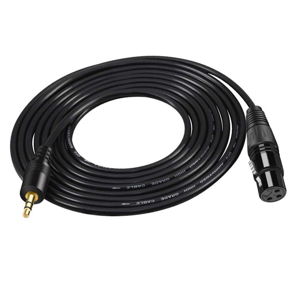 Stereo Microphone Cable 3.5 Mm TRS Male To XLR Female Audio - 5m