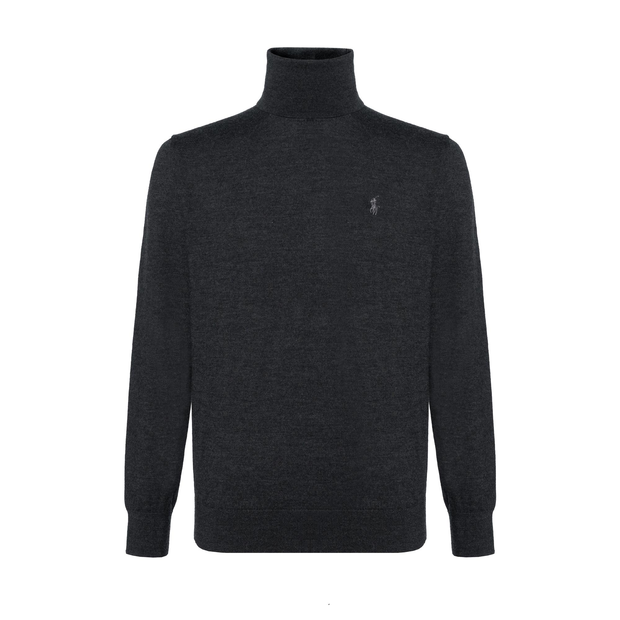 

Polo Ralph Lauren SS23 однотонный повседневный свитер с высоким воротом мужской свитер серый 710637587007 S