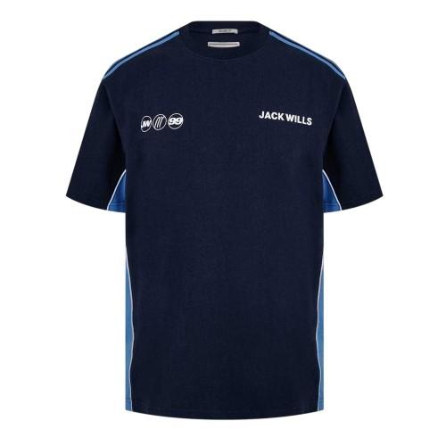 Jack Wills Mens Retro Crew Neck Regular T-Shirt