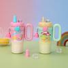 Mengka Rabbit Cartoon Large Capacity Bingba Cup 316 Stainless Steel Thermos Cup High Value Outdoor Portable Straw Water Cup
