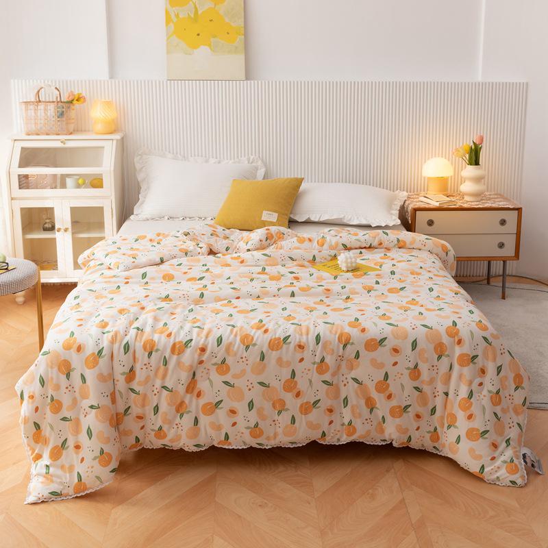 Class A Cotton Summer Quilt for Mother & Baby - Washable, Cool, Suitable for Children & Dorm Rooms