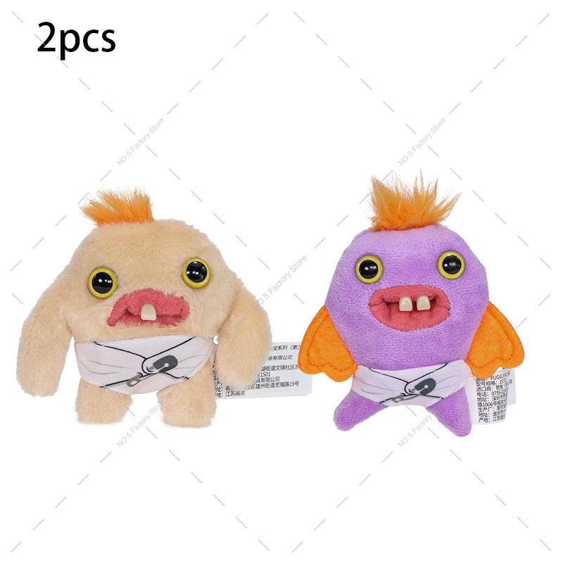 Original Fuggler Plush Mr Needles Screech Oogah Boogah Funny Ugly Monster Baby Fugguler Series Babies Fugg in Diaper Soft Toy