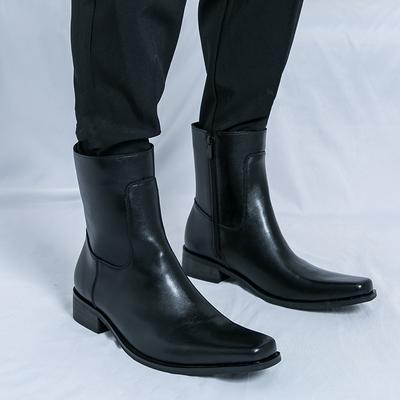 Značka Chelsea Pánské boty Pánské Pohodlný boční zip Vysoké boty Outdoorové Klasická móda Britský styl Špičaté Rytířské boty