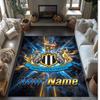 Newcastle United FC Printed Crystal Velvet Rug Non‑Slip Crystal Velvet Carpet For Sofa Bedroom Indoor Home Decoration