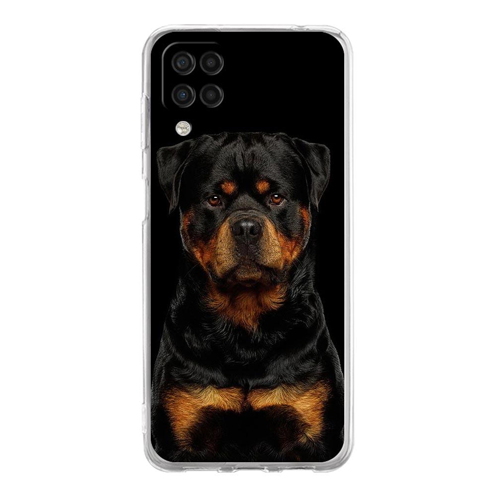 Clear Phone Case for Samsung Galaxy A13 A51 A71 A21S A12 A11 A31 A52 A41 A23 A53 A73 A32 5G A03S Silicone Cover Rottweiler Dog