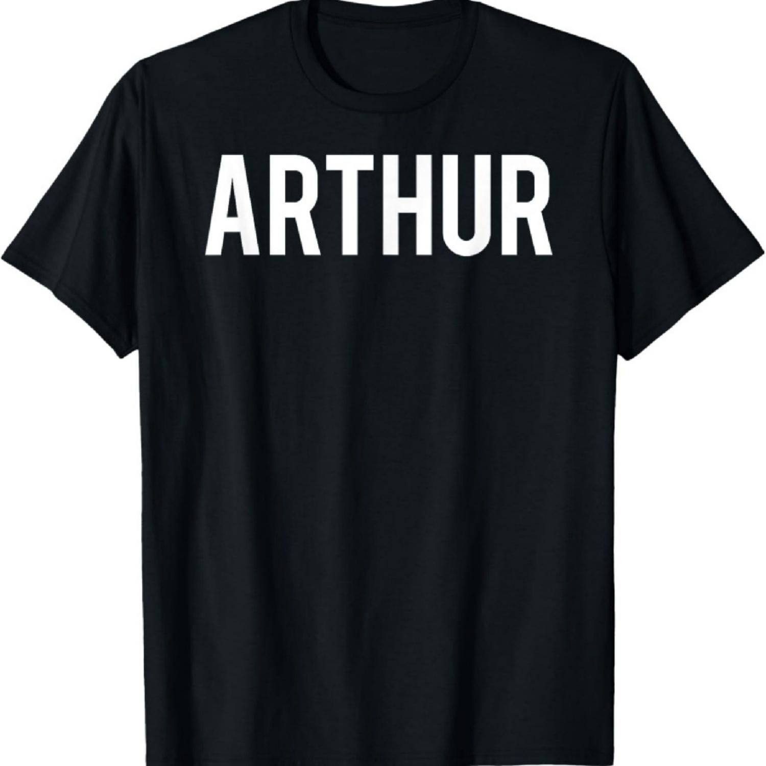 

Arthur T Shirt - Cool new funny name fan cheap gift tee XXXXXL чорний