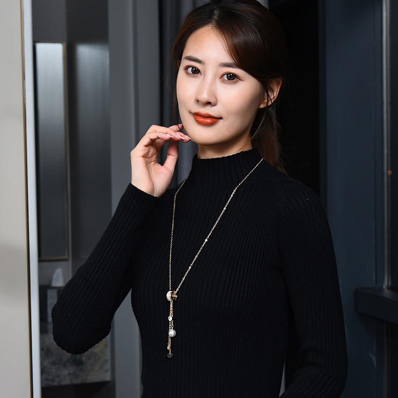 Sweater Fashionable Long Necklace For Women In Silver And Gold With Elegant Tassels For Occasion Any