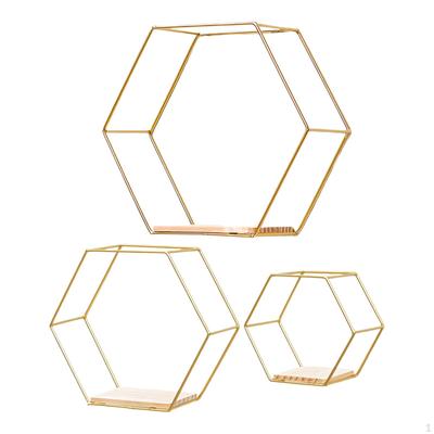 Sechseckige Regale zur Wandmontage, multifunktional