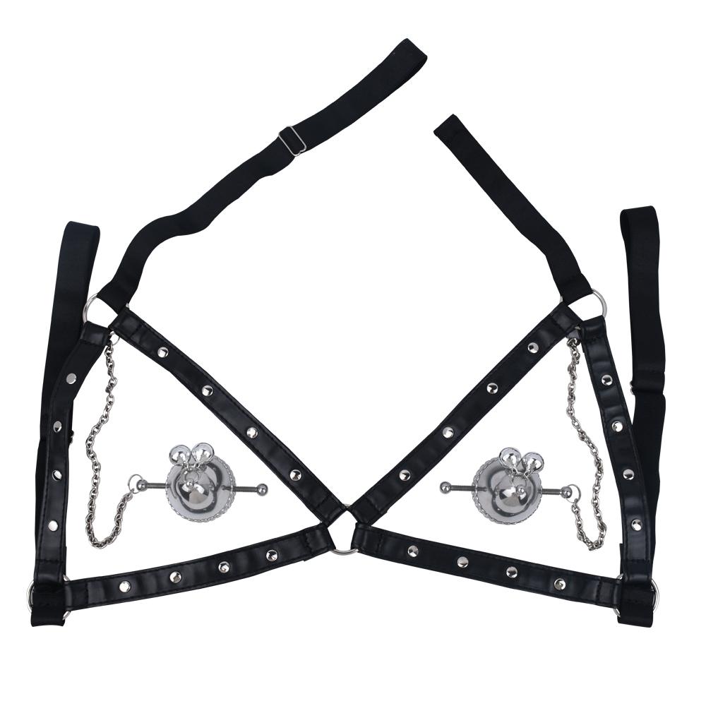 Bdsm Bondage Sex Products of Metal Nipple Clamp with Metal Chain for Women Fetish Steel Nipple Men Metal Bell Breast Clamps