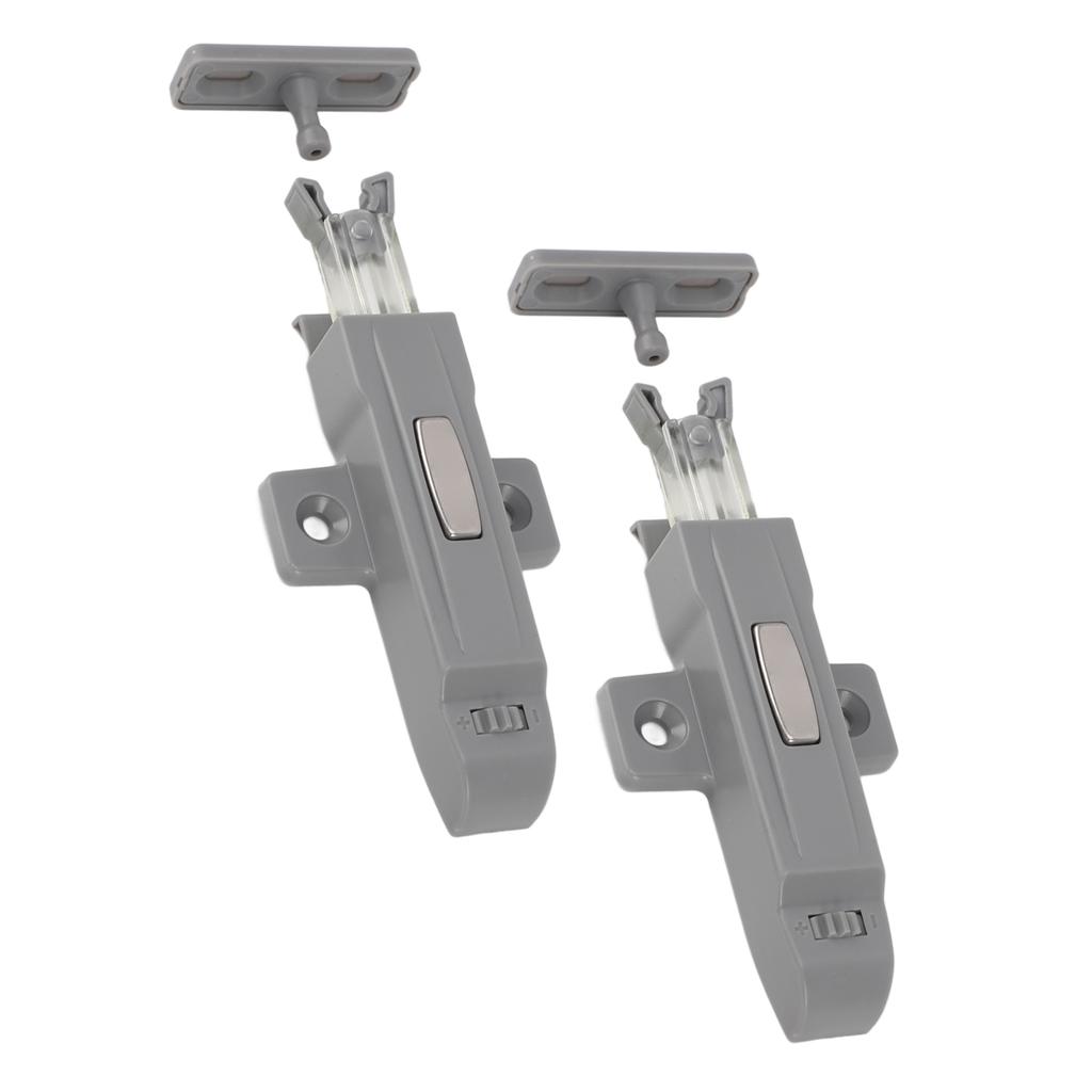 2 Set Cabinet Door Push Latch ABS Rebound Self Locking Device Collision Resistant Cushioning