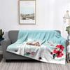Home Decoration Plush Throw Sofa Blanket Bedspread Bed Fluffy Soft Blankets Decor Plaid Modern Halloween Merry Christmas Winter