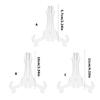 Sturdy ABS Plate Stands Heavy Duty Support for Secure Display of Plates Collectibles Foldable Rack for Compact Storage