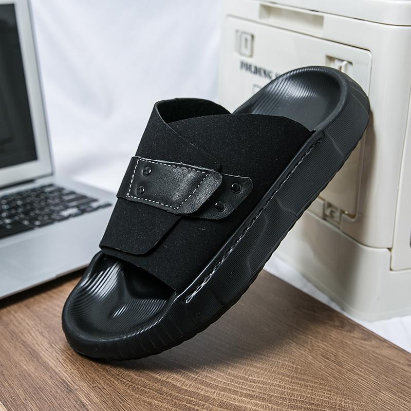 Mode Sommar Herr Mode Trendiga Tofflor Svart Brun Halkfria Lättsula Bekväma Högkvalitativa Strandtofflor 38-45 Herrtofflor