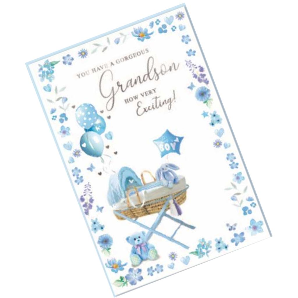 Simon Elvin You Have A Gorgeous Grandson Greetings Card (Pack of 6)