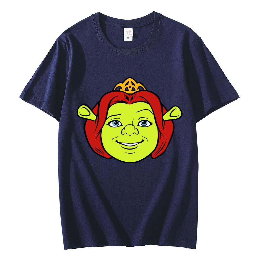 Shrek Fiona Big Face Funny Meme Tshirts High Quality Fashion Short Sleeve Tshirt Unisex Women Casual Loose 100cotton T Shirts