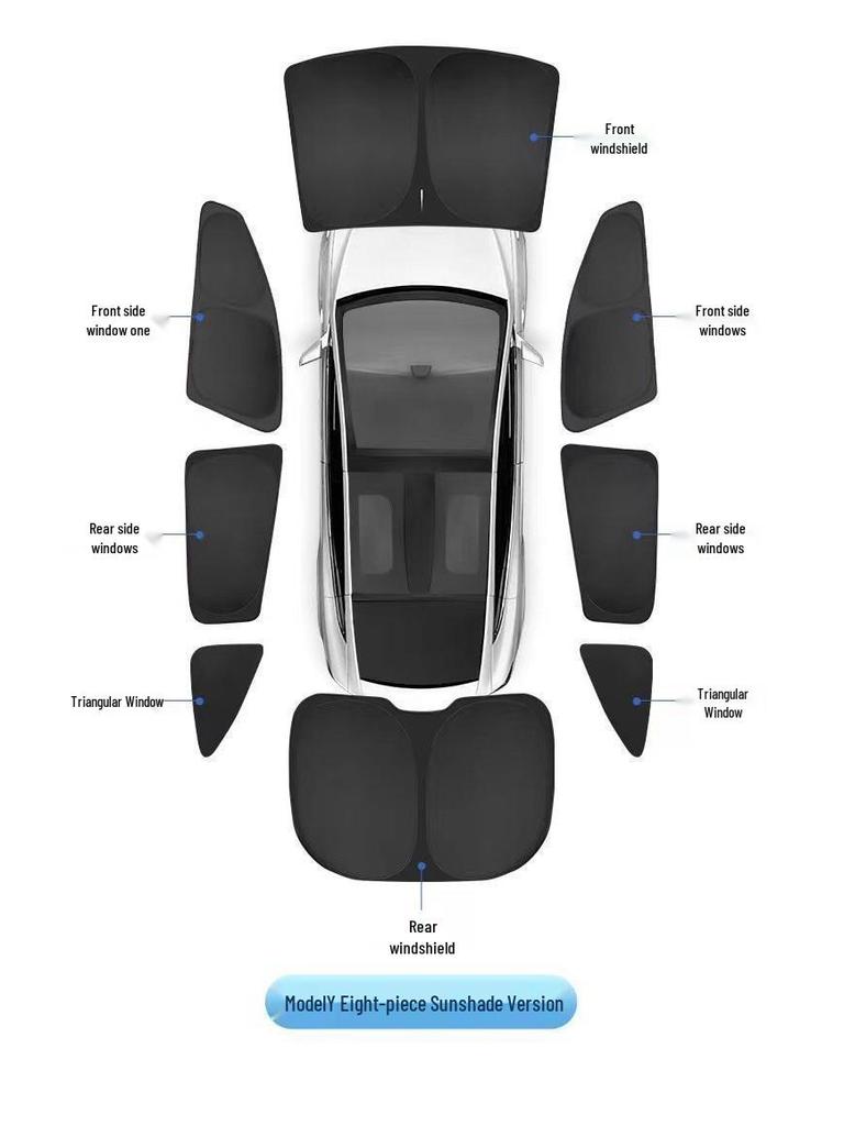 Tesla Model 3/Y Camping Sichtschutz & Fensterrollo Zubehör