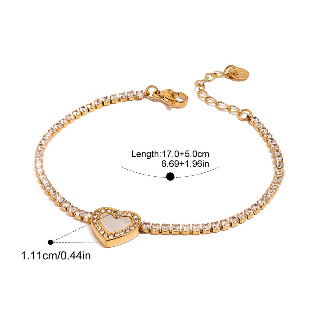  Trendy Stainless Steel Chic Charm Fashion Bracelet Golden Stainless Steel Wholesale Jewelry 18K PVD Plated Waterproof