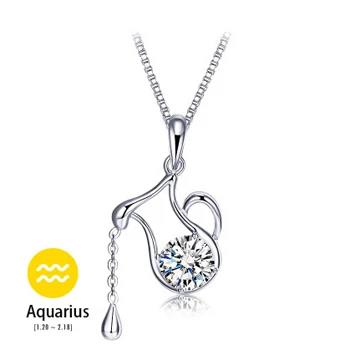 

Crystal CZ Snake Pendant Necklace Temperament Silver Color Clavicle Chain Choker Necklaces For Women Wedding Jewelry