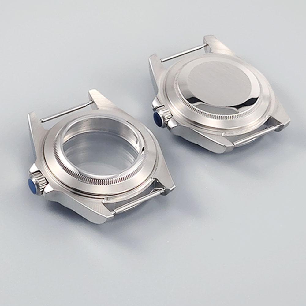 39MM Old EXP 24 Hour GMT Steel Bezel Watch Case for NH34 NH35 NH36 Movement Sapphire Glass Explorer Watches Case Accessories