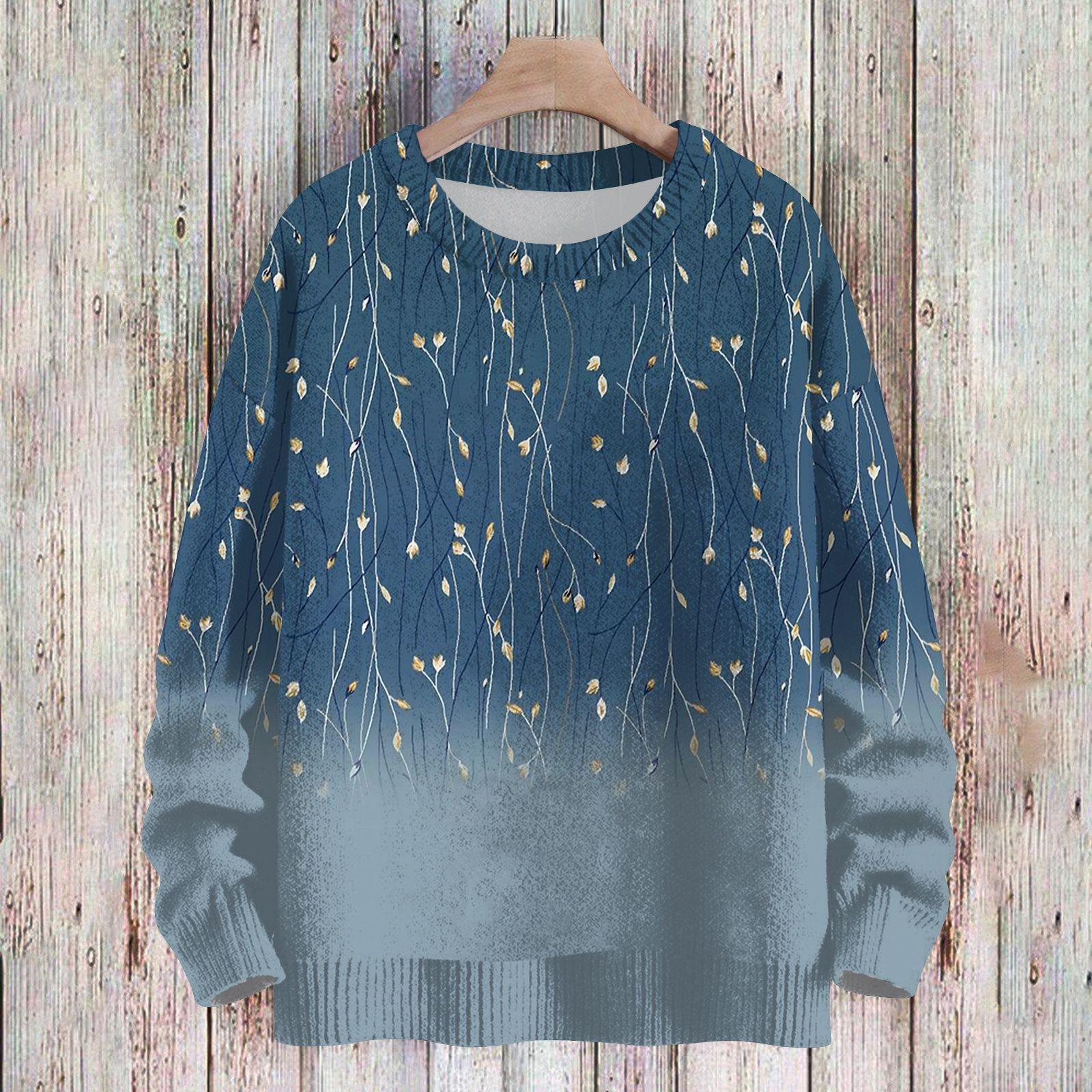 

Рождественские толстовки для детей, вязаные свитера для мальчиков и девочек, симпатичные рубашки, осенние свитера с круглым вырезом, топы 130 темно-синий