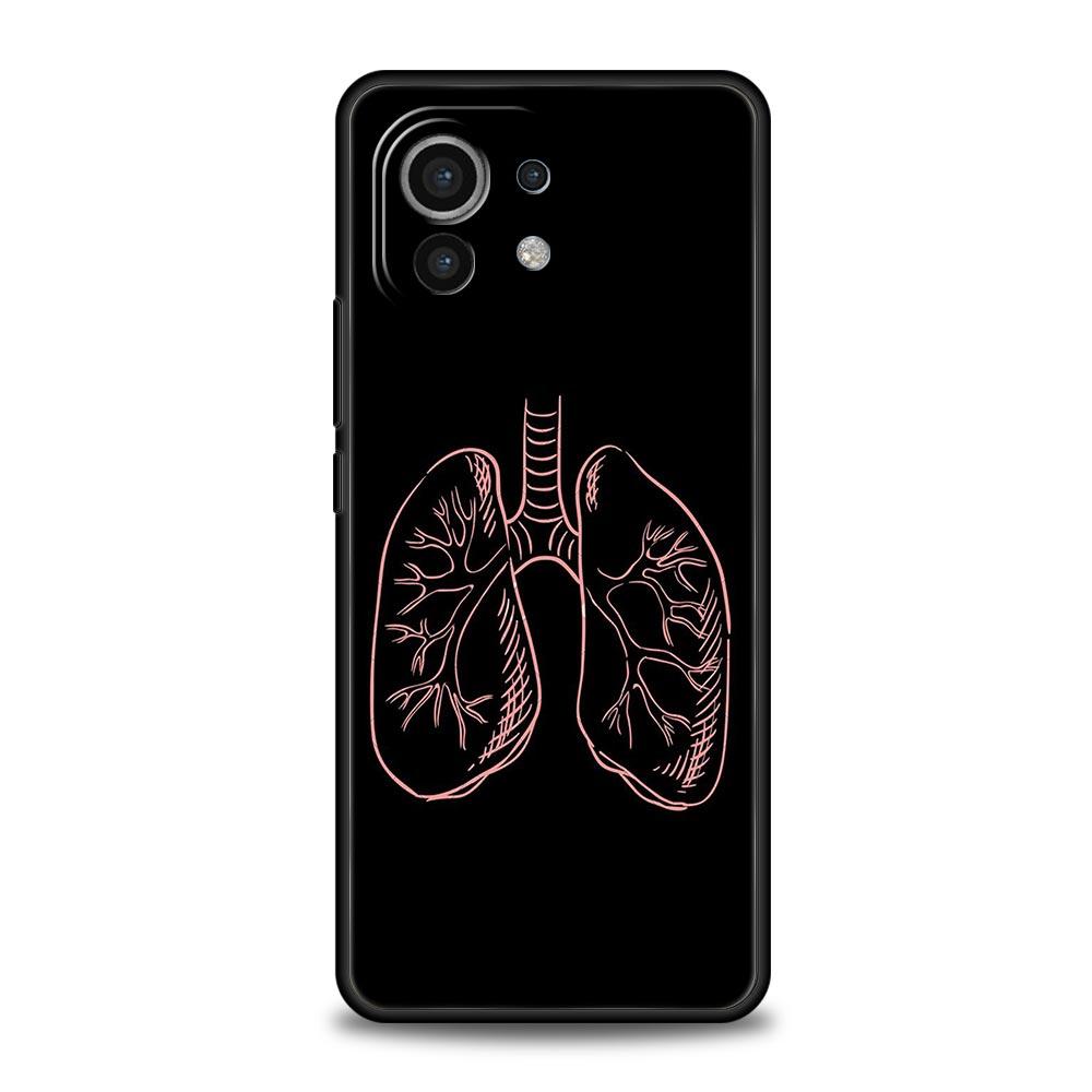 Phone Case For Xiaomi Mi 15 14 14T 13T 12T Pro 12 13 11 Lite 5G 11T X6 X5 Pro Soft TPU Cover Cardiovascular model Heart Medical