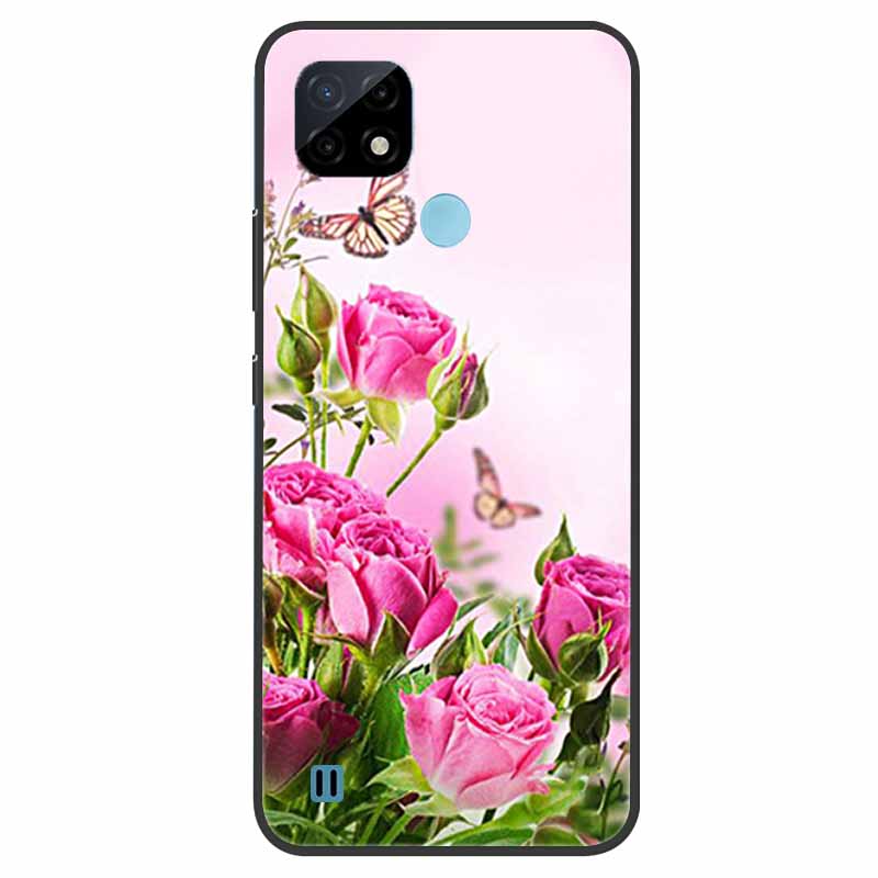 Pro Realme C21 Pouzdro Nárazuvzdorné Měkký silikon TPU Zadní kryt Pro Realme C31 C21Y C25S C25 Pouzdra na telefony Realme C21 C31 Roztomilý kreslený