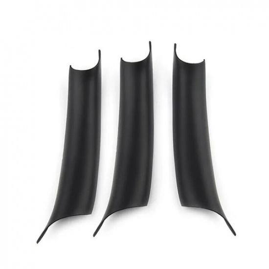 3PCS For 2007-2014 BMW X5 X6 E70 E71 Black Interior Door Handle Protective Cover