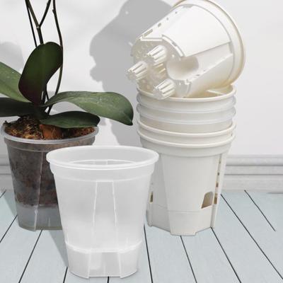 Effective Drainage Flower Pots Plantation Transparent Pot Flower Pot Root Health Monitoring Stylish Aesthetics