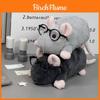 Plush Mouse Pencil Case With Cartoon Design For Students And Kids