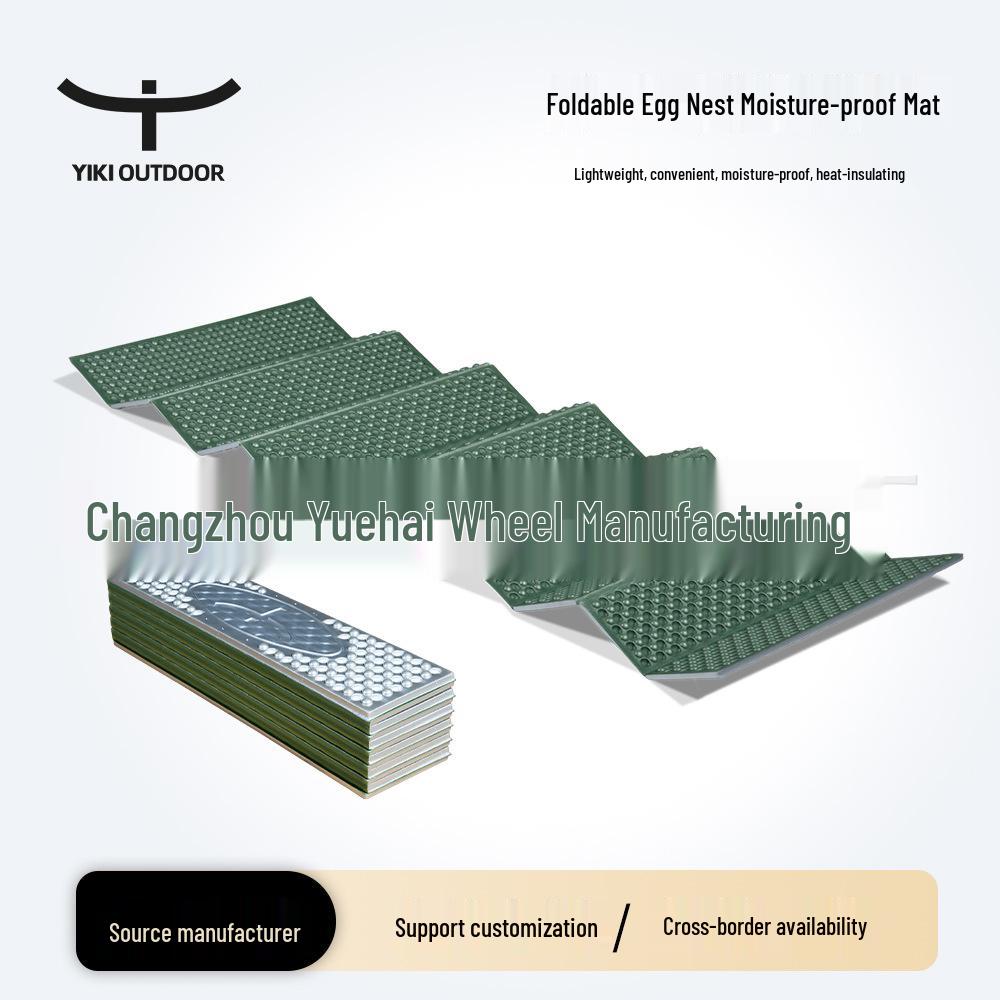 Outdoor Camping Honeycomb Moisture-Proof Sleeping Pad - Single Person Egg Nest Design with Aluminum Film