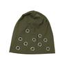 Comfortable Stretchy Acrylic Knit Cap With Dark Grommet Pattern For Men Women Anime Fashion
