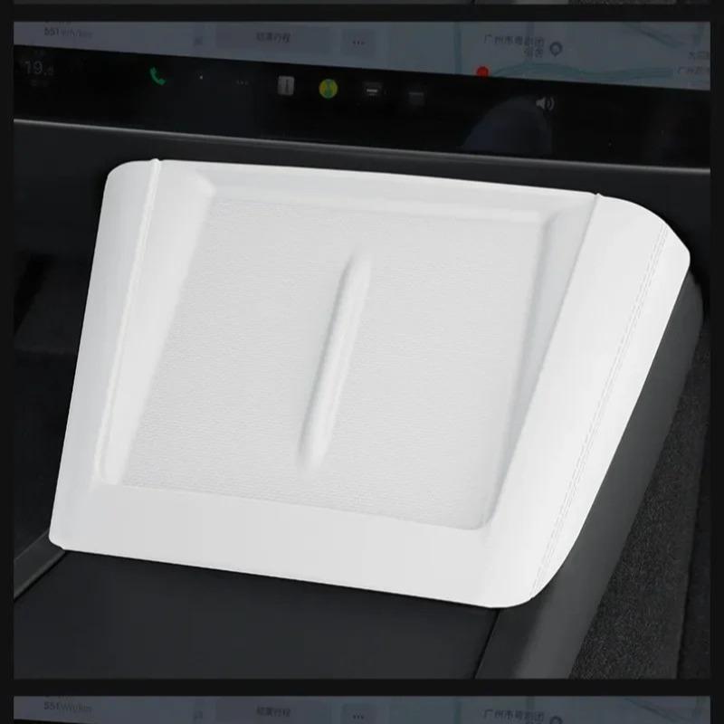Silicone Wireless Charging Pad For Tesla Model 3 Highland Model Y Juniper 2025 Car Anti Slip and Dustproof Pad Auto Accessories