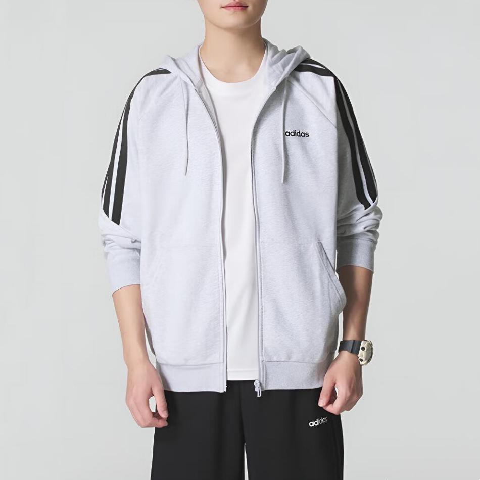 Adidas 3 Stripes Jackets & Coats Unisex Light Gray KA2579