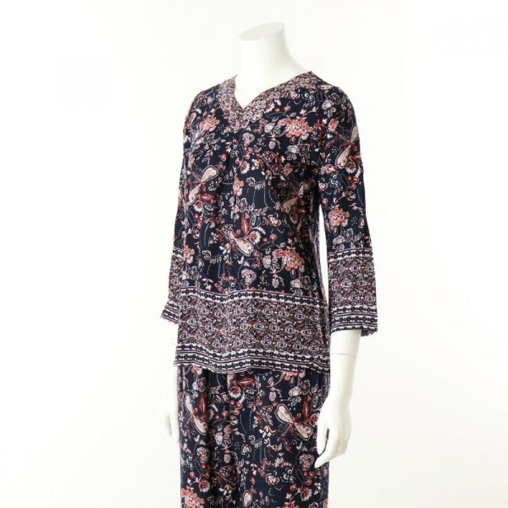 Wacoal Women Rayon Border Loungewear Set Wpa384ws Wpa384wp