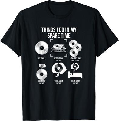 Things I Do In My Spare Time  Vinyl Record Collector Gift Unisex T-Shirt