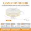 AC 220V COB Streifen mit EIN/AUS-Schalter Weiß 3000K 4000K 6000K IP65 Wasserdicht Heimdeko Flexibles Band LED Neonlicht 1M-35M