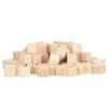100Pcs Wooden Cubes Pine Square Blank Blocks for DIY Craft Early Childhood Puzzle Toy 10mm