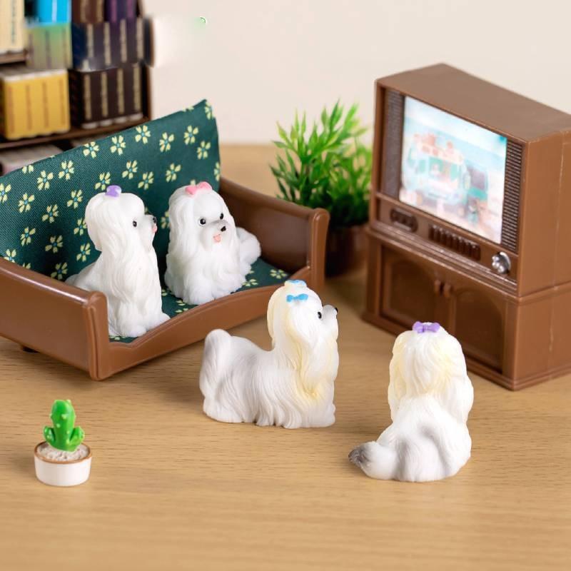 Landscape Cute Micro Cartoon Dog Animal Model Decoration Car Decoration Desktop