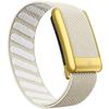 Suitable for Whoop 5.0 Wristband Strap, Nylon Woven Elastic Whoop MG Sports Replacement Strap, W Logo Gold Metal