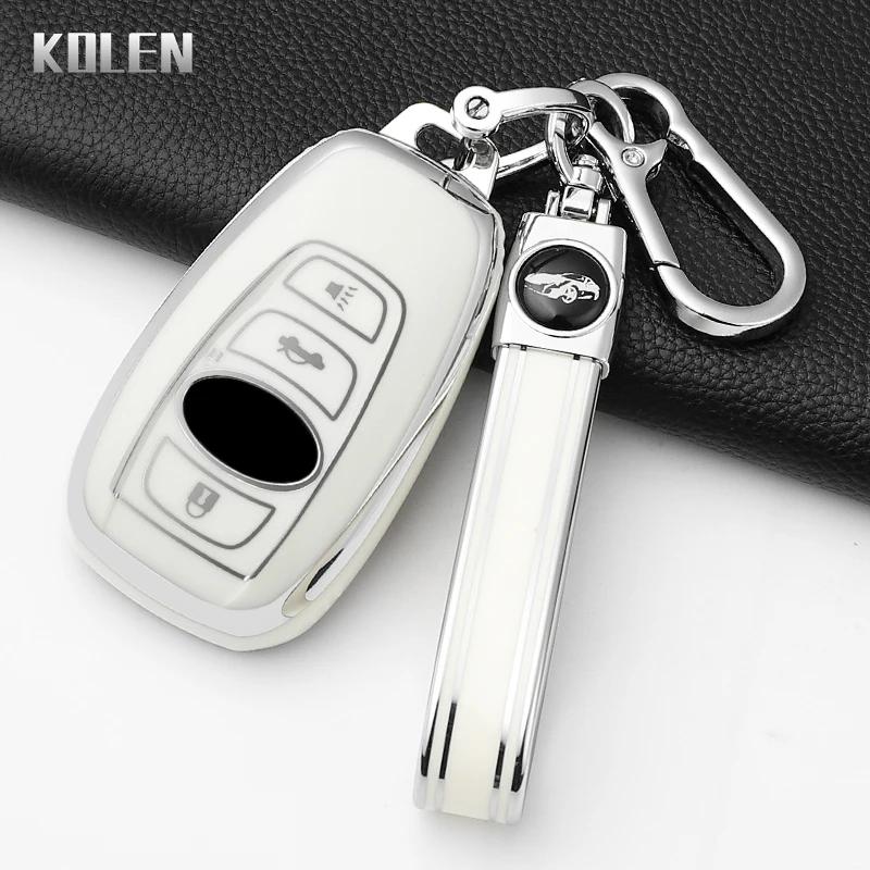 Fashion Tpu Car Key Case Cover For Subaru Brz Wrx Xv Ascent Forester Outback Impreza Legacy Protected Keychain Shell Accessories