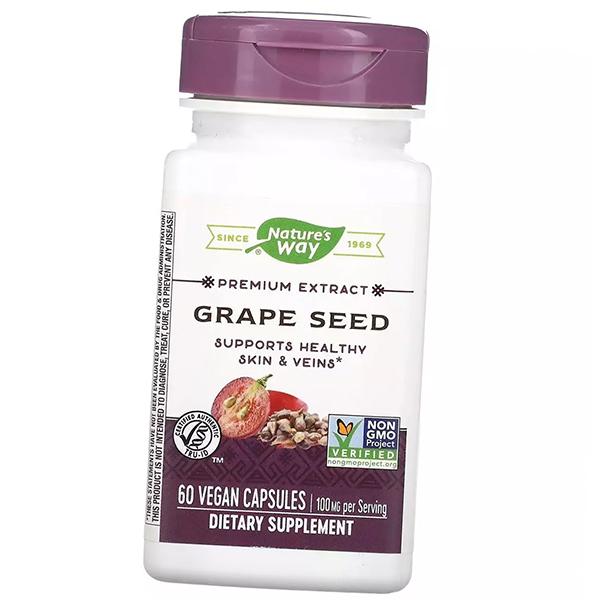 Экстракт виноградных косточек, Premium Extract Grape Seed, Nature's Way  60вегкапс (71344085)