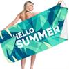 Flamingo Summer Beach digital-printed polyester Superfine fiber double-sided fleece Beach vacation bath towel, beach towel
