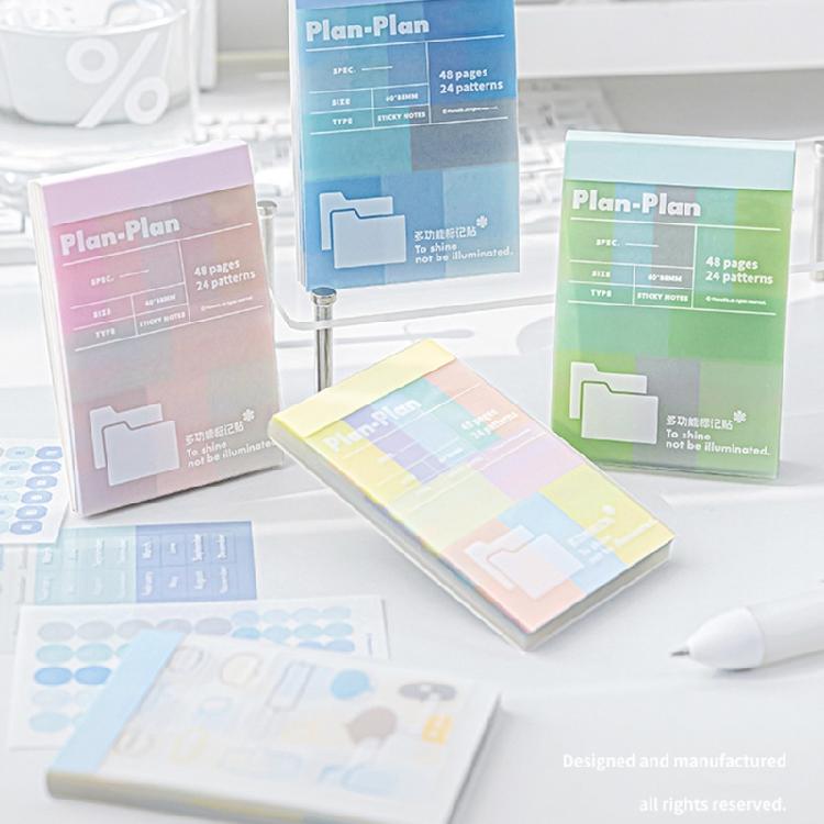 Portable Stick Memo Pad Student Key Classification Index 48 Page For Classifying Note Files And Important Page