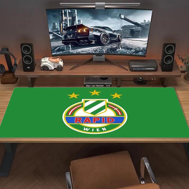 SK Rapid Wien Print  Cushion Non-slip Laptop Tablet Big Mousepad XXL Mat Mini PC Playmat With Lock Edge