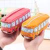 Large Capacity Cute Pencil Bag Creative Cartoon School Bus Children's Gift Office School Supplies Canvas Pencils Box Stationery