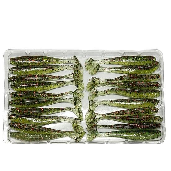 Señuelo Artificial de silicona suave y falso luminoso, 20 piezas, 5,5 cm, Wobbler, cebo para nadar