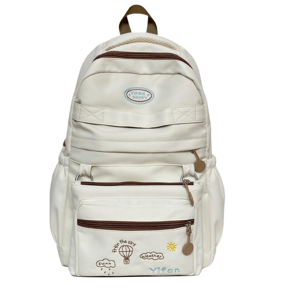 Schoolbag Korean version sweet schoolbag girls junior high school simple versatile large capacity backpack high school female college backpack