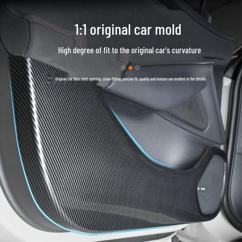 Xiaomi YU7 Car Door Carbon Fiber Texture Anti-Kick & Scratch Protection Sticker