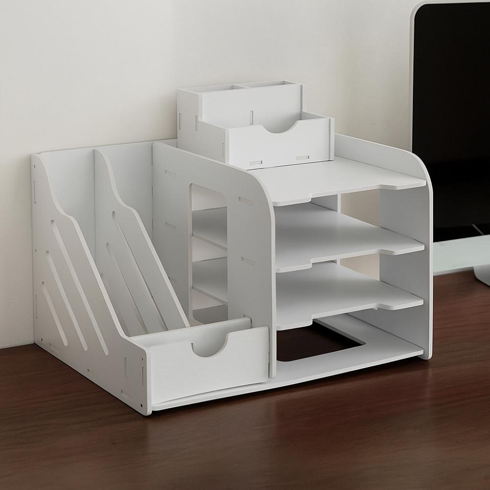 Space Saving Desktop Organizer Thickened File Holder Office Storage Rack File Storage Rack  Office