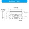Multifunctional Camera Mounting Panel For Studio Equipment Featuring 3/8" Compatible Holes Portable Aluminum Alloy Build